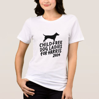 Camiseta Triblenda Damas de perro sin niños Harris 2024 Tee