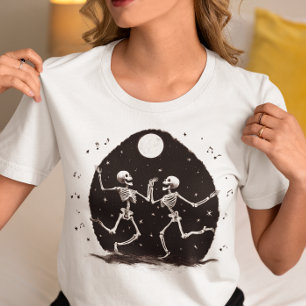 Camiseta Triblenda Dancing Skeletons Halloween