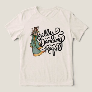 Camiseta Triblenda Danza del vientre Raqs Bailarina de danza del vien