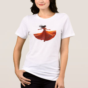 Camiseta Triblenda Danza Kathak Danza India Tradicional Para Diwali