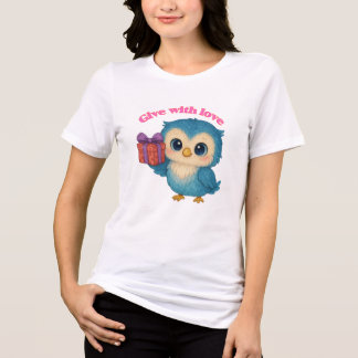Camiseta Triblenda Dar con amor - Mensaje de corazón