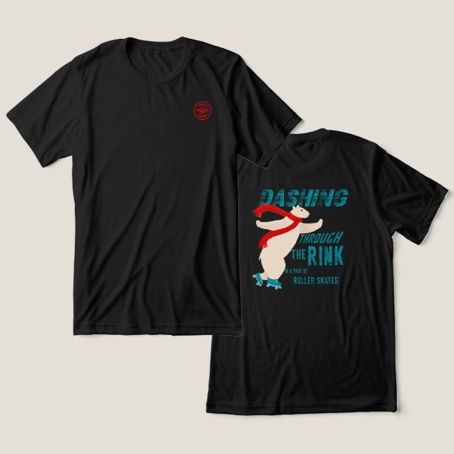 Camiseta Triblenda Dashing Through the Rink - diseño posterior (Diseño Anverso y Reverso)