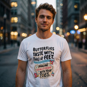 Camiseta Triblenda Dato Divertido de Mariposa   Helado Caprichoso y D