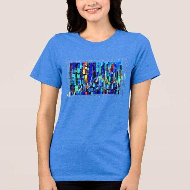 Camiseta Triblenda Datos cubistas (Anverso)