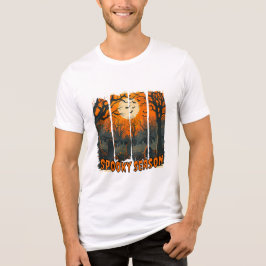 Camiseta Triblenda de Halloween Spooky Season Cementerio