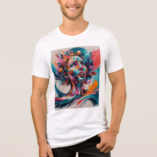Camiseta Triblenda # de moda rápida: camiseta blanca para hombres.