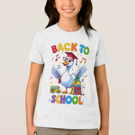 Camiseta Triblenda De vuelta a la escuela de ganso - Colorido diseño