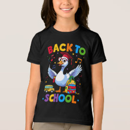 Camiseta Triblenda De vuelta a la escuela de ganso - Colorido diseño