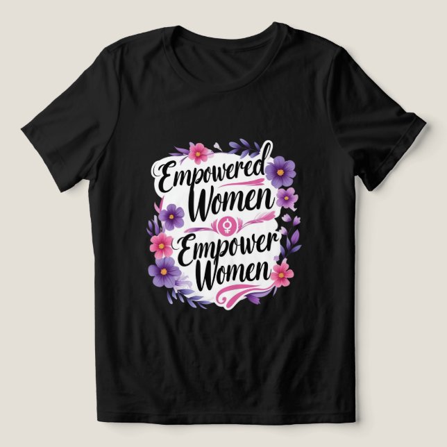 Camiseta Triblenda Declaración de derechos de la mujer (Diseño delantero )