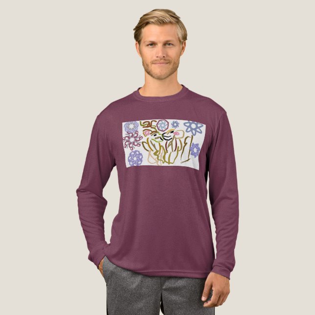 Camiseta Triblenda Deer's winter lover  (Anverso Completo)