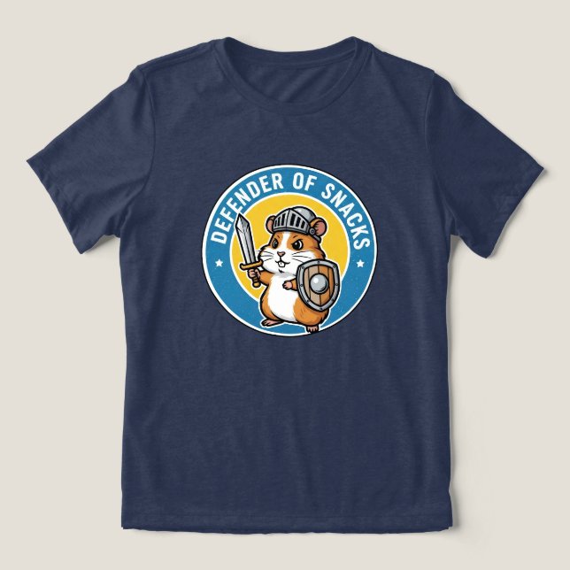 Camiseta Triblenda Defensor de Snacks Hámster (Diseño delantero )