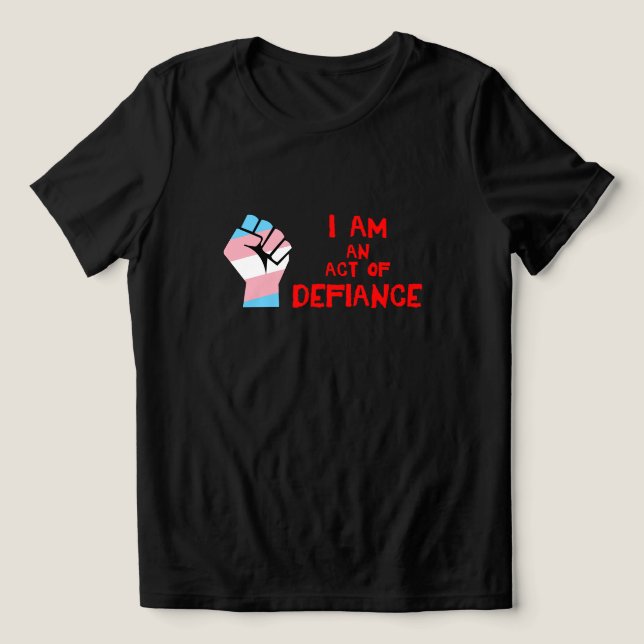 Camiseta Triblenda Defiance (Transgénero LGBT) (Diseño delantero )