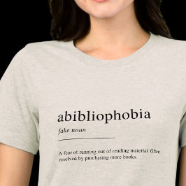 Camiseta Triblenda Definición de Abibliofobia, amantes del libro