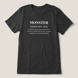 Camiseta Triblenda Definición de criatura divertida monstruosa con te