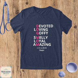 Camiseta Triblenda Definición de Dog Mama Personalizada