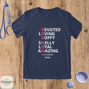 Camiseta Triblenda Definición de Dog Mama Personalizada 