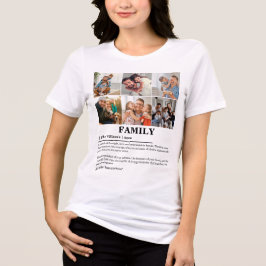 Camiseta Triblenda Definición personalizada de la familia de Collages