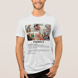 Camiseta Triblenda Definición personalizada de la familia de Collages