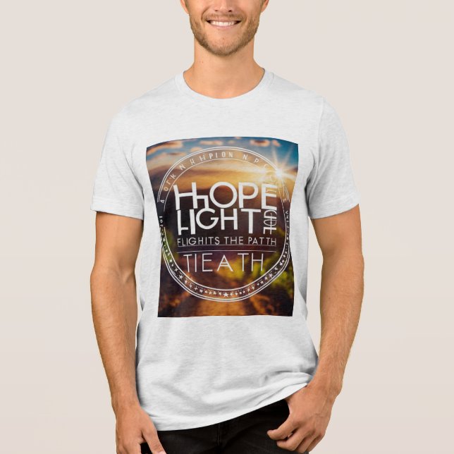 Camiseta Triblenda Deja que tu luz brille (Anverso)