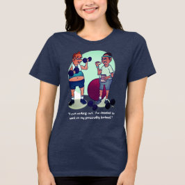 Camiseta Triblenda Dejar de trabajar la marina trimixta