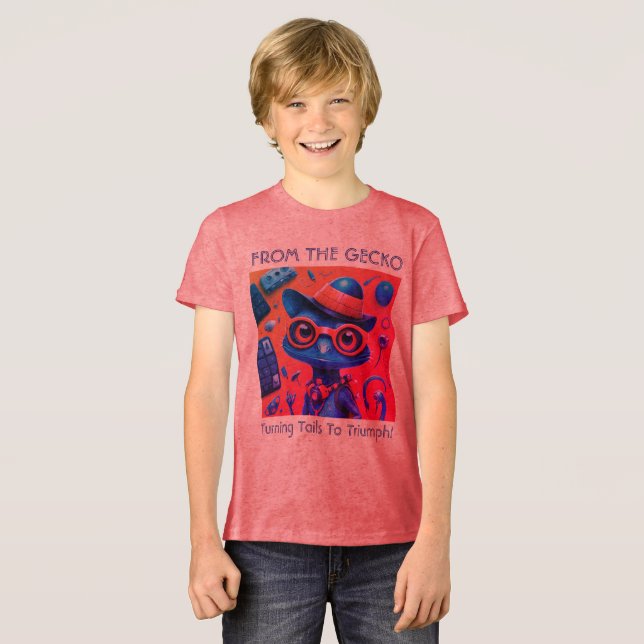 Camiseta Triblenda Del Gecko (Anverso Completo)