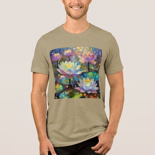 Camiseta Triblenda Delicate Lotus Flowers Blossoming in the Snow (Anverso)