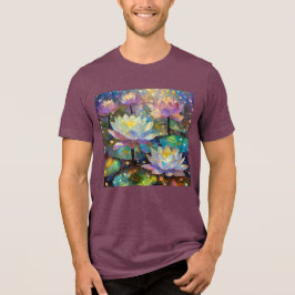 Camiseta Triblenda Delicate Lotus Flowers Blossoming in the Snow
