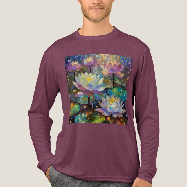 Camiseta Triblenda Delicate Lotus Flowers Blossoming in the Snow (Anverso)