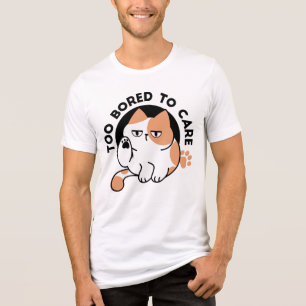 Camiseta Triblenda Demasiado Aburrido para Preocuparse – Frase Divert
