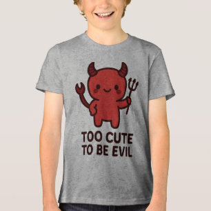 Camiseta Triblenda DEMASIADO CUIDADO PARA SER MALO - pequeño demonio 
