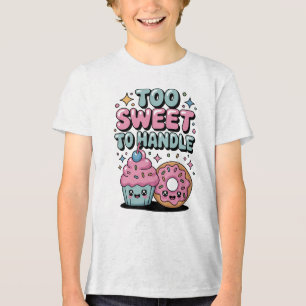Camiseta Triblenda Demasiado dulce para manejar Donut Kids