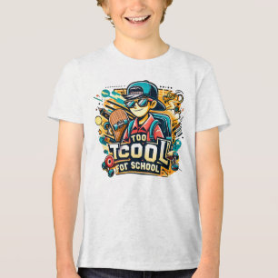 Camiseta Triblenda Demasiado fresco para la escuela