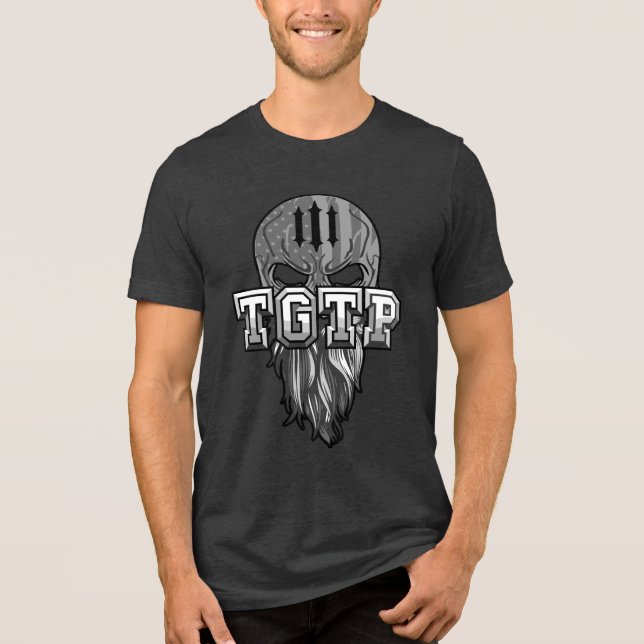 Camiseta Triblenda Demasiado gris para jugar (Anverso)