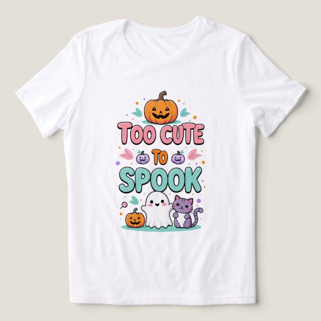 Camiseta Triblenda Demasiado lindo para hablar - Kawaii Pastel Hallow (Diseño delantero )