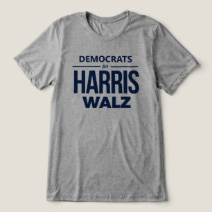 Camiseta Triblenda Demócratas por Harris Walz