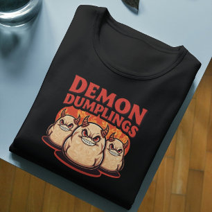 Camiseta Triblenda Demon Dumplings Funny Halloween Food Pun