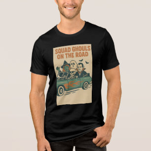 Camiseta Triblenda Demonios de la cuadrilla en el camino Retro Hallow