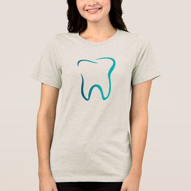 Camiseta Triblenda Dental Tooth Dentist Medical Image (Anverso)