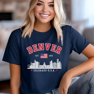 Camiseta Triblenda Denver Colorado Cityscape Design
