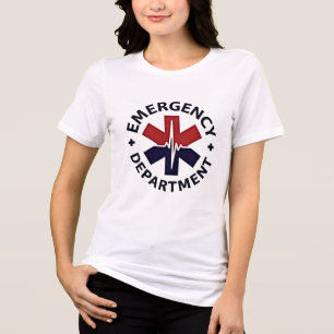 Camiseta Triblenda Departamento de Emergencia - Emblema circular Mini