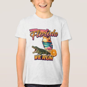 Camiseta Triblenda Deportes Lagarto Flamenco Atardecer Florida Correm