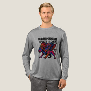 Camiseta Triblenda Depredador Urbano Domina La Bestia Multicefálica D