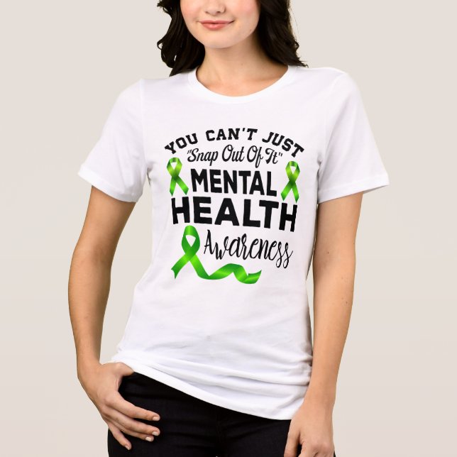 CAMISETA TRIBLENDA DEPRESIÓN CONCIENCIA Y APOYO EN MATERIA DE SALUD M (Anverso)