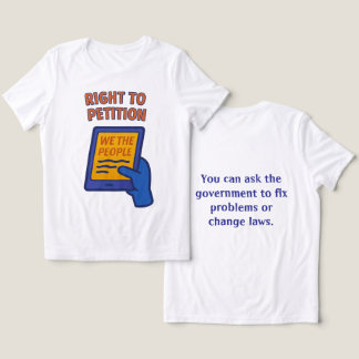 Camiseta Triblenda Derecho a la petición: Nosotros, el pueblo, hablam