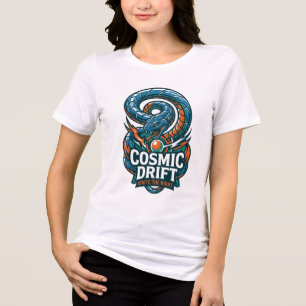 Camiseta Triblenda Deriva Cósmica Enciende La Noche Serpiente Ciberné