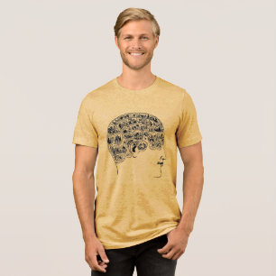Camiseta Triblenda Desbloquea tu mente - Cerebro de la fenología vint
