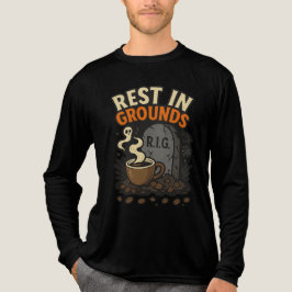 Camiseta Triblenda Descansa en Suelos Amante del Café Espeluznante Ha