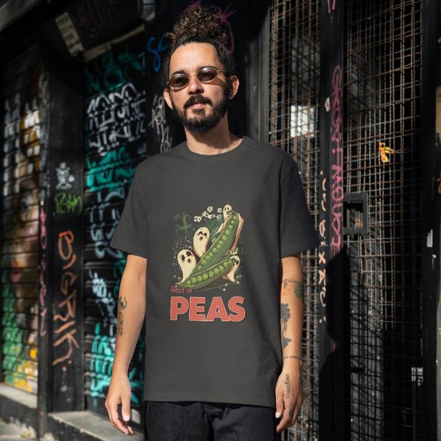 Camiseta Triblenda Descanse en paz Creepe Veggie Halloween Food Pun (Subido por el creador)