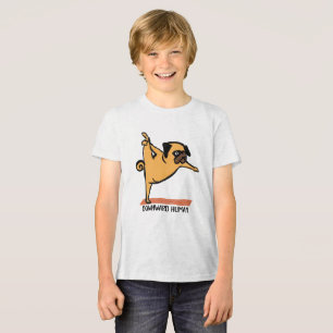Camiseta Triblenda Descendente Humano-Yoga-Perro-Funny