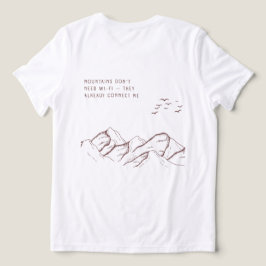 Camiseta Triblenda Desconectado en las Montañas – Desintoxicación Dig